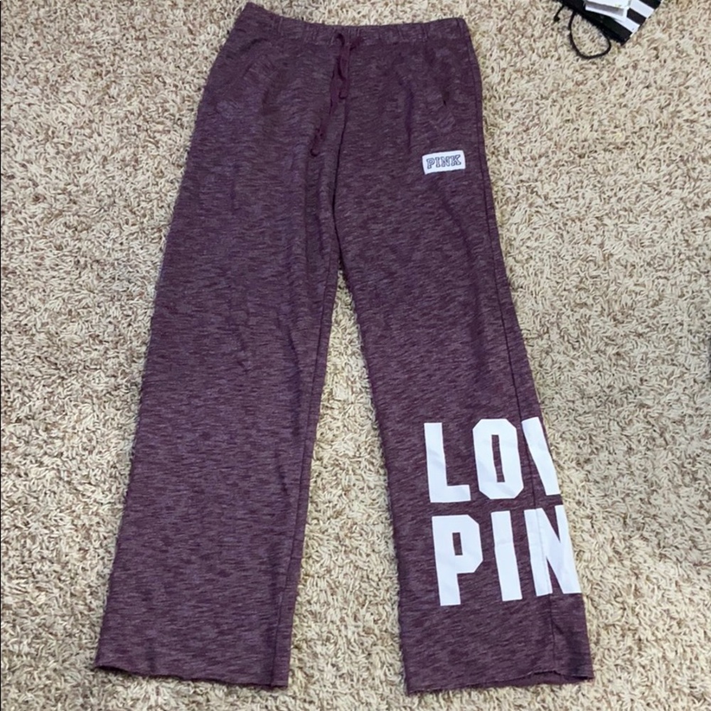 VICTORIA SECRET PURPLE SWEATPANTS